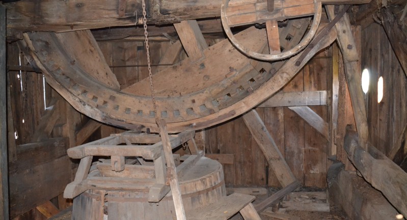 Innenansicht Osterweddinger Mühle vor der Sanierung